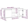 TV staliukas Televizoriaus spintelė 104 x 35 x 50 cm Amatininkų ąžuolas