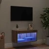 TV staliukas TV spintelių komplektas Amatininkų ąžuolas 60 x 30 x 30 cm