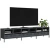 TV staliukas Televizoriaus spintelė, antracito, 202x39x43,5cm, plienas