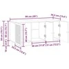 TV staliukas Televizoriaus spintelė 99 x 34,5 x 50 cm Artisano ąžuolo