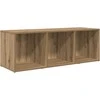 TV staliukas TV spintelių komplektas 72 x 35 x 37 cm Ruda Apdirbta mediena