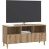TV staliukas Televizoriaus spintelė 102 x 34,5 x 50 cm Artisano ąžuolo