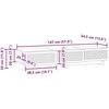 TV staliukas Televizoriaus spintelė 147 x 34,5 x 30 cm Artisano ąžuolo