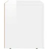 TV staliukas Televizoriaus spintelė Aukštai blizganti balta 60 x 35 x 40 cm