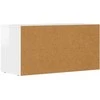 TV staliukas Televizoriaus spintelė Aukštai blizganti balta 80 x 35 x 40 cm