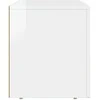 TV staliukas Televizoriaus spintelė Aukštai blizganti balta 80 x 35 x 40 cm