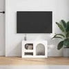 TV staliukas Televizoriaus spintelė Aukštai blizganti balta 60 x 35 x 40 cm