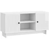 TV staliukas Televizoriaus spintelė 102 x 34,5 x 50 cm Itin blizgi balta
