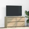 TV staliukas Televizoriaus spintelė, ąžuolo, 100x35x54 cm, apdirbta mediena