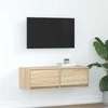 TV staliukas Televizoriaus spintelė, ąžuolo, 80x31x25,5cm, apdirbta mediena