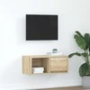 TV staliukas Televizoriaus spintelė, ąžuolo, 60x31x25,5 cm, apdirbta mediena