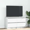 TV staliukas Televizoriaus spintelė, balta, 100x35x54 cm, apdirbta mediena