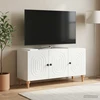 TV staliukas Televizoriaus spintelė Balta 99 x 34,5 x 50 cm Apdirbta mediena