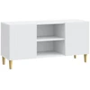 TV staliukas Televizoriaus spintelė Balta 102 x 34,5 x 50 cm