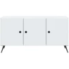 TV staliukas Televizoriaus spintelė Balta 99 x 34,5 x 50 cm Apdirbta mediena