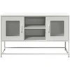 TV staliukas Televizoriaus spintelė, balta, 100,5x39x60,5cm, plienas