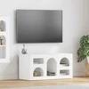 TV staliukas Televizoriaus spintelė Balta 80 x 35 x 40 cm Apdirbta mediena