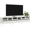 TV staliukas Televizoriaus spintelė, balta, 202x39x43,5cm, plienas