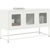 TV staliukas televizoriaus spintelė balta 100,5x39x60,5 cm