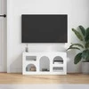 TV staliukas Televizoriaus spintelė Balta 80 x 35 x 40 cm Apdirbta mediena