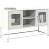 TV staliukas Televizoriaus spintelė, balta, 100,5x39x60,5cm, plienas
