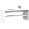 TV staliukas Televizoriaus spintelė Balta 100 x 35 x 40 cm Apdirbta mediena