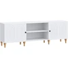TV staliukas Televizoriaus spintelė Balta 150 x 31 x 50 cm Apdirbta mediena