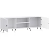TV staliukas Televizoriaus spintelė Balta 150 x 31 x 50 cm Apdirbta mediena