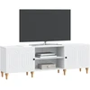 TV staliukas Televizoriaus spintelė Balta 150 x 31 x 50 cm Apdirbta mediena