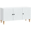 TV staliukas Televizoriaus spintelė Balta 99 x 34,5 x 50 cm Apdirbta mediena
