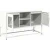 TV staliukas Televizoriaus spintelė, balta, 100,5x39x60,5cm, plienas