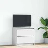 TV staliukas Televizoriaus spintelė, balta, 60x35x54 cm, apdirbta mediena