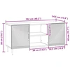 TV staliukas Televizoriaus spintelė Balta 102 x 34,5 x 50 cm