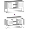 TV staliukas Televizoriaus spintelė, balta, 100,5x39x60,5cm, plienas