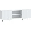 TV staliukas Televizoriaus spintelė Balta 150 x 31 x 52 cm Apdirbta mediena