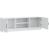 TV staliukas Televizoriaus spintelė Balta 150 x 31 x 47 cm Apdirbta mediena