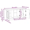 TV staliukas Televizoriaus spintelė Balta 99 x 34,5 x 47 cm Apdirbta mediena