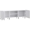 TV staliukas Televizoriaus spintelė Balta 150 x 31 x 52 cm Apdirbta mediena