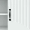 TV staliukas Televizoriaus spintelė Balta 150 x 31 x 47 cm Apdirbta mediena