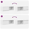TV staliukas Televizoriaus spintelė, balta, 80x31x25,5 cm, apdirbta mediena