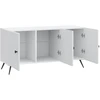 TV staliukas Televizoriaus spintelė Balta 99 x 34,5 x 50 cm Apdirbta mediena