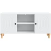 TV staliukas Televizoriaus spintelė Balta 102 x 34,5 x 50 cm