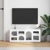 TV staliukas Televizoriaus spintelė Balta 100 x 35 x 40 cm Apdirbta mediena