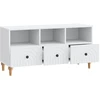 TV staliukas Televizoriaus spintelė Baltas 102 x 34,5 x 50 cm