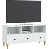 TV staliukas Televizoriaus spintelė Baltas 102 x 34,5 x 50 cm