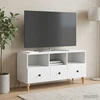TV staliukas Televizoriaus spintelė Baltas 102 x 34,5 x 50 cm