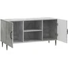 TV staliukas Televizoriaus spintelė Betono pilka 102 x 34,5 x 50 cm