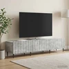 TV staliukas Televizoriaus spintelė Betono pilka 147 x 34,5 x 32 cm