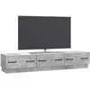 TV staliukas Televizoriaus spintelė Betono pilka 147 x 34,5 x 27 cm