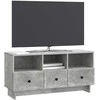 TV staliukas Televizoriaus spintelė Betono pilka 102 x 34,5 x 50 cm